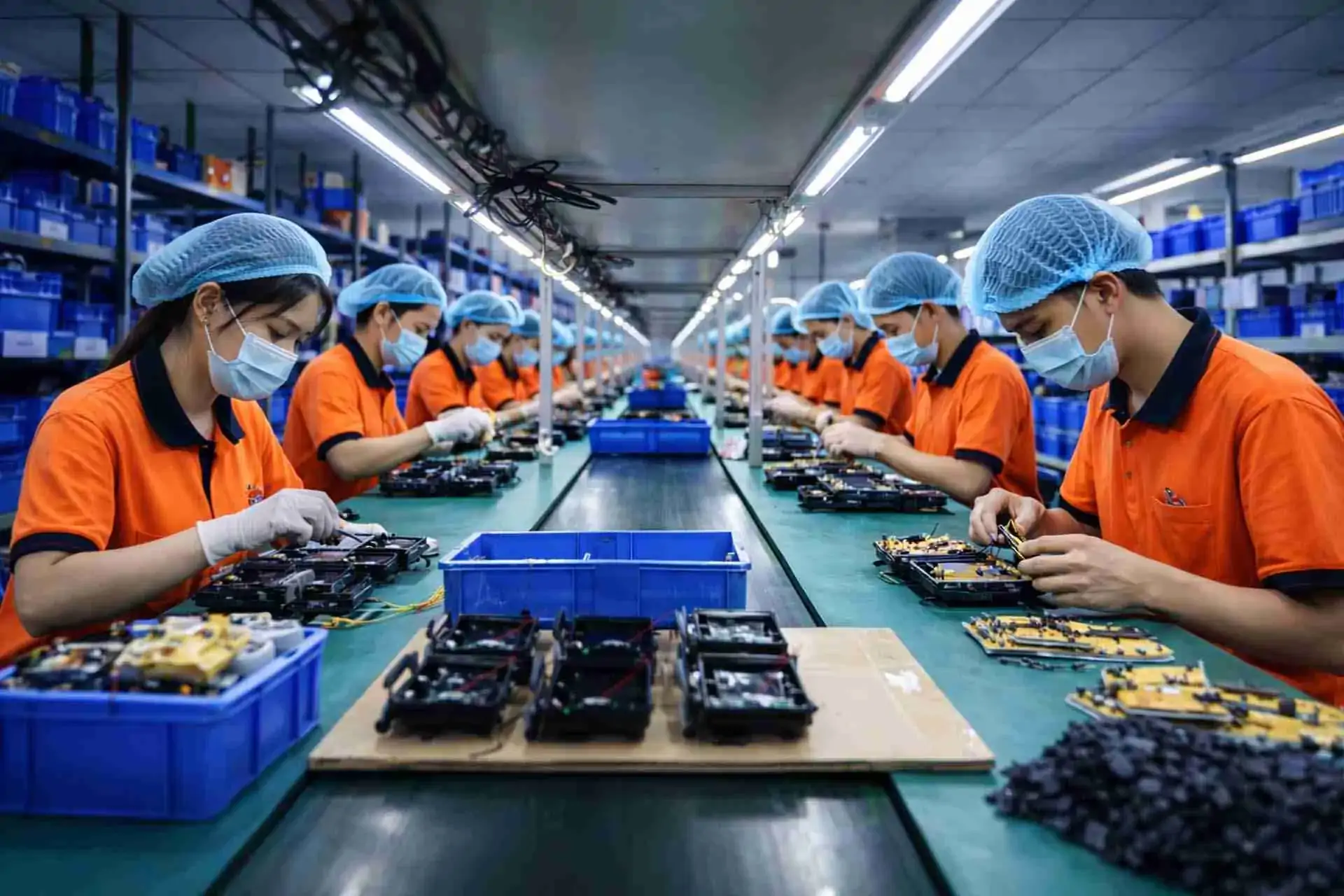 Factory building and main production footprint