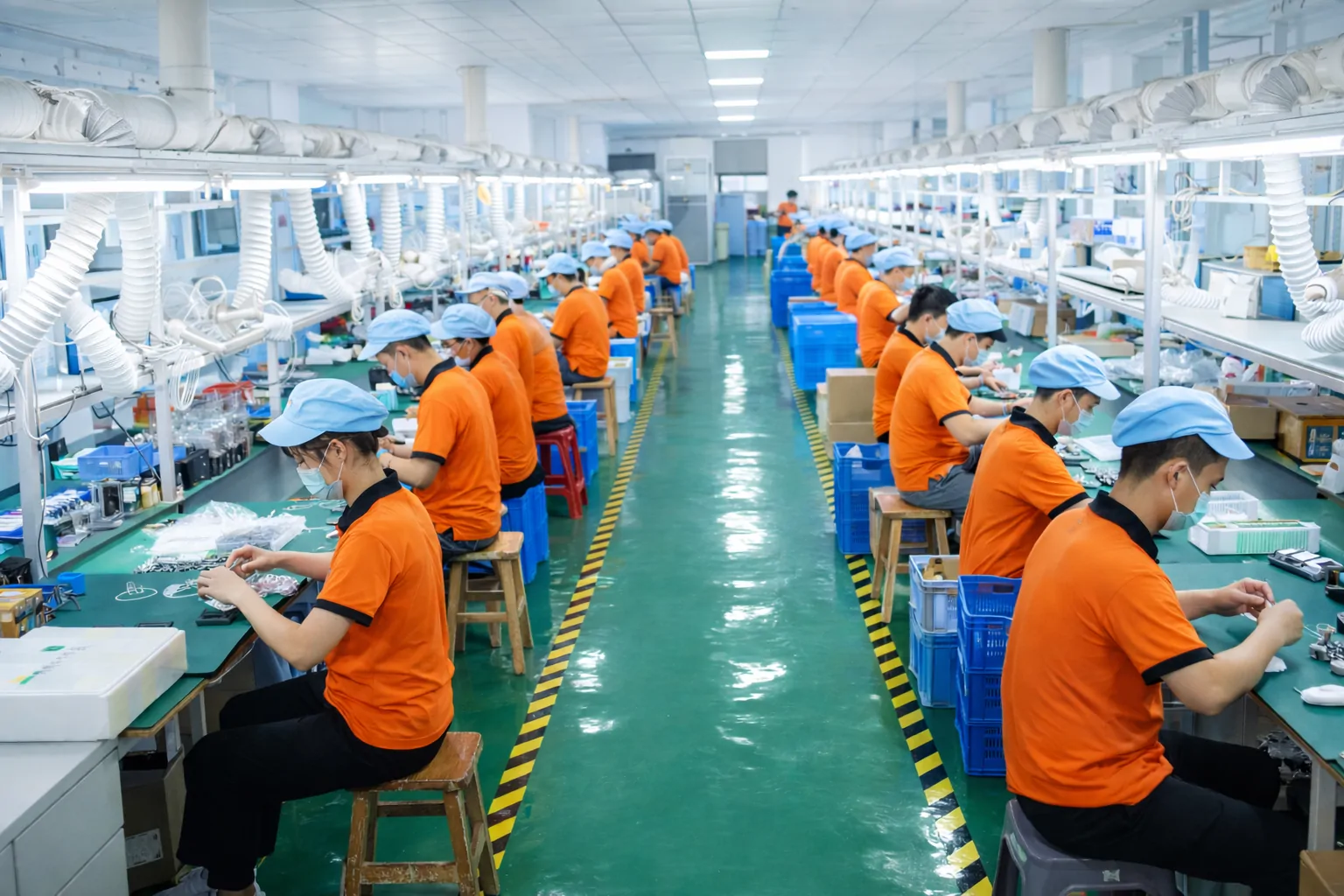 Factory workshop and production floor