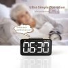 White LED Display Desktop Clock
