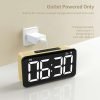 White LED Display Desktop Clock