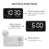Rechargeable Vibration LED Convenient Clock