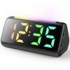 6206D Colorful Night Light Clock