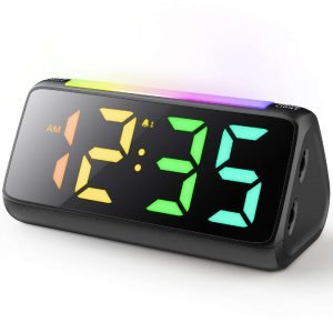 6206D Colorful Night Light Clock