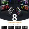 6206D Colorful Night Light Clock