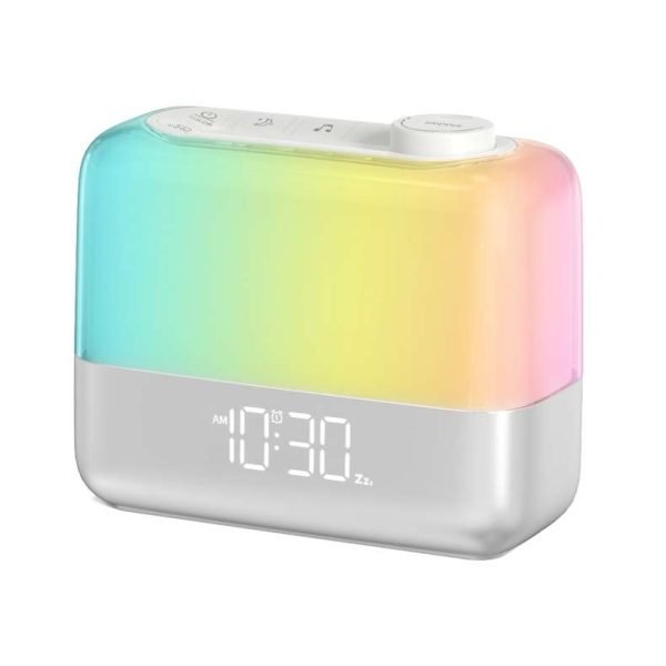 6218 Colorful Night Light Clock