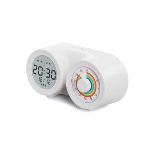 Rainbow Dual-Screen Knob Clock Timer