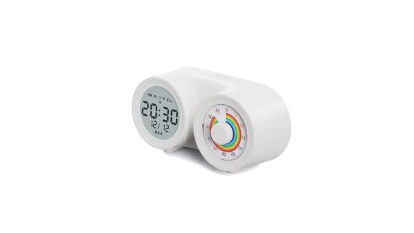 Rainbow Dual-Screen Knob Clock Timer
