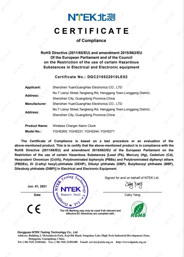 CE+ROHS (YGH5265)