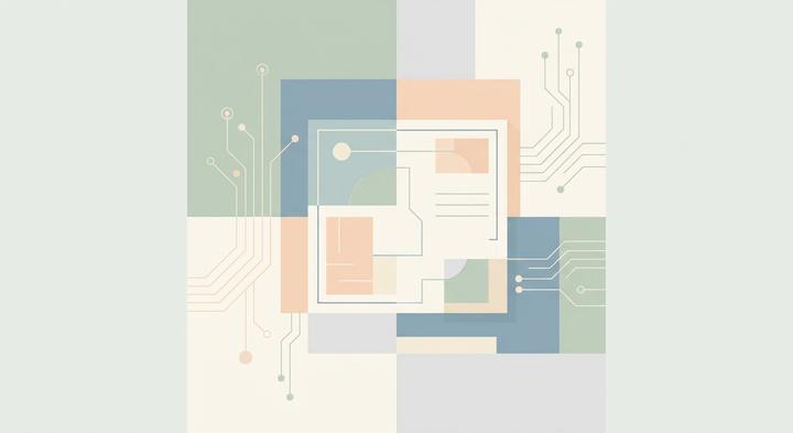 Abstract illustration of electronic engineering and technical specifications planning.