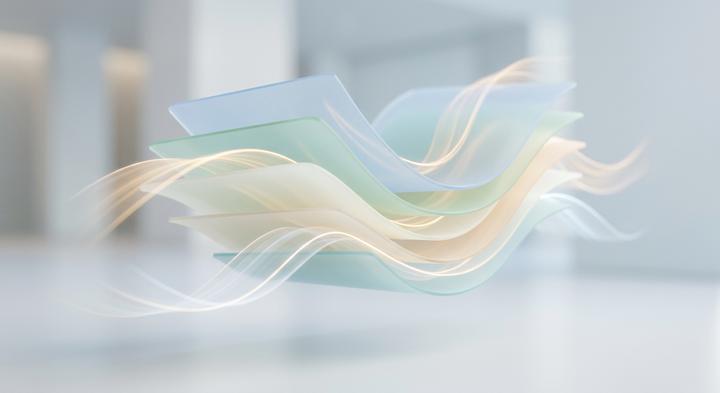 Abstract visualization of thermal isolation and airflow in manufacturing