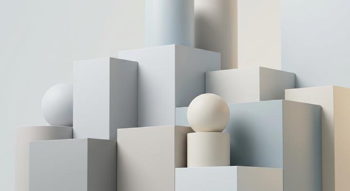 Abstract representation of manufacturing scale and precision