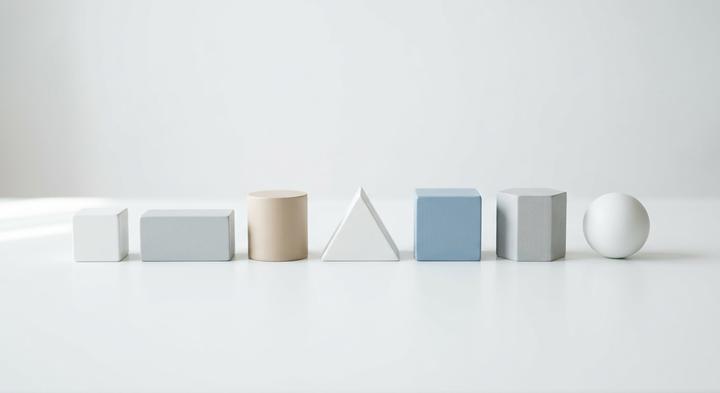 Minimalist still life representing precision and quality control in manufacturing