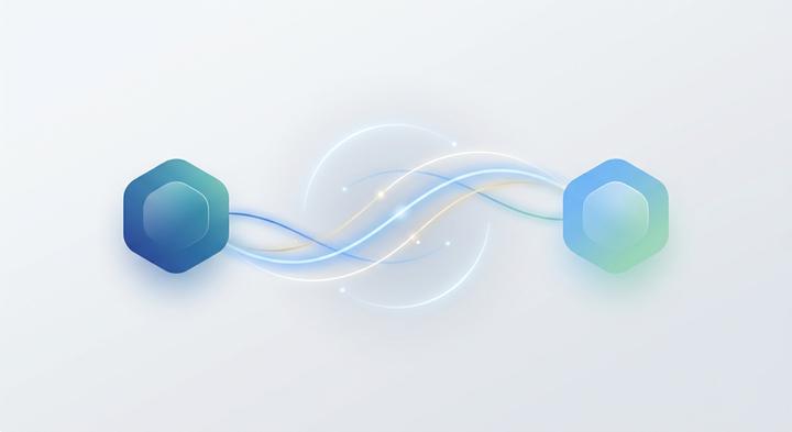 Abstract visualization of logistics strategy and supply chain flow
