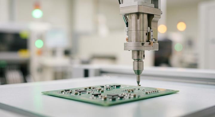 Clean automated SMT pick-and-place assembly line for electronic components