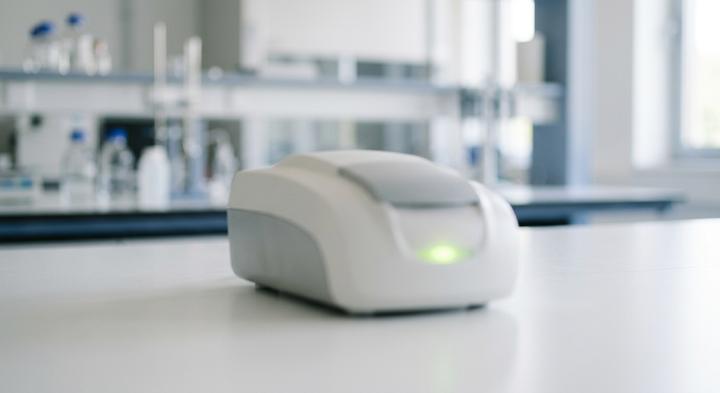 Soft-focus clean electronic testing workspace illustrating rigorous QA standards
