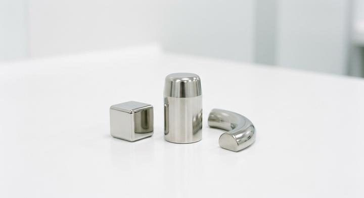 Polished 316L stainless steel components symbolizing cleanroom-grade durability