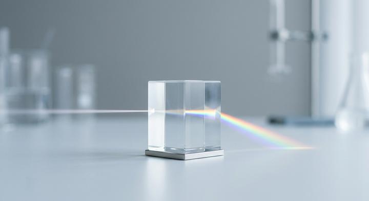 Precision calibration concept with soft focus and light refraction in a clean testing space