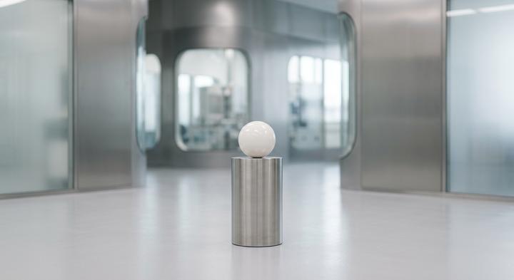 Clean and modern industrial calibration chamber facility with soft lighting.