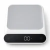YGH-5262 white digital kitchen scale with LED display, front view