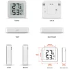 YGH6222 mini thermo hygrometer six views and dimensions