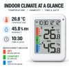YGH6270 temperature humidity monitor with comfort indicator